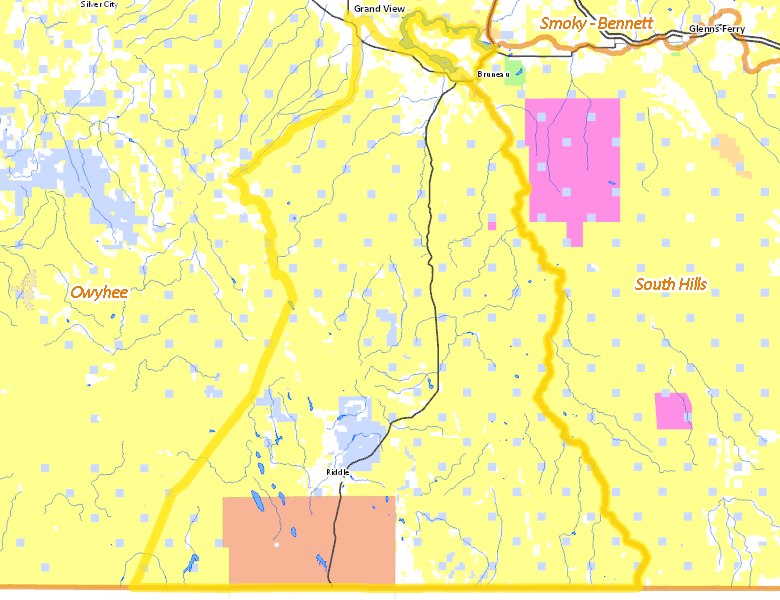 Map of Hunt Area