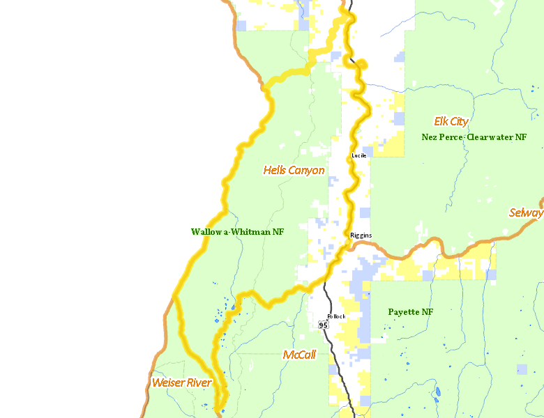 Map of Hunt Area