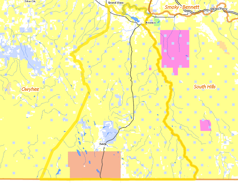 Map of Hunt Area