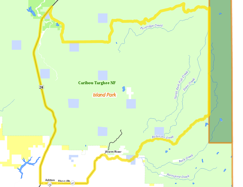 Map of Hunt Area