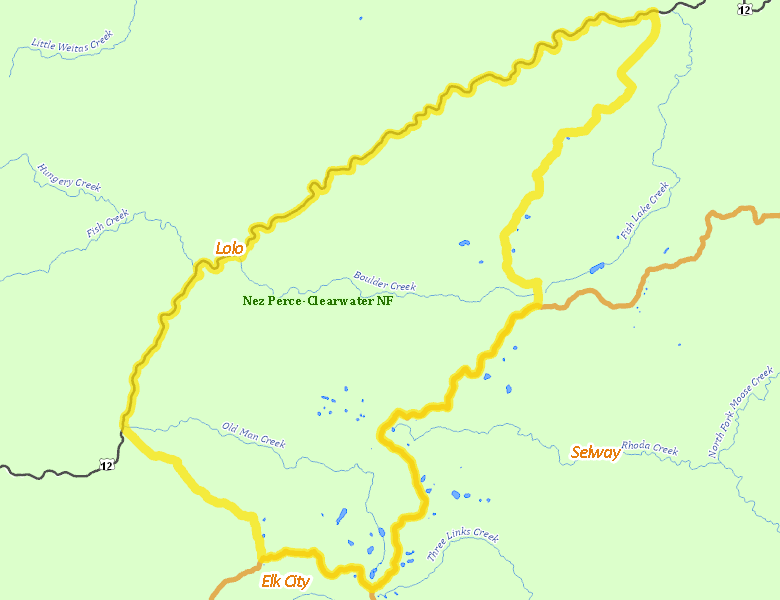 Map of Hunt Area