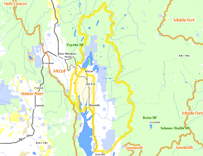 Map of Hunt Area