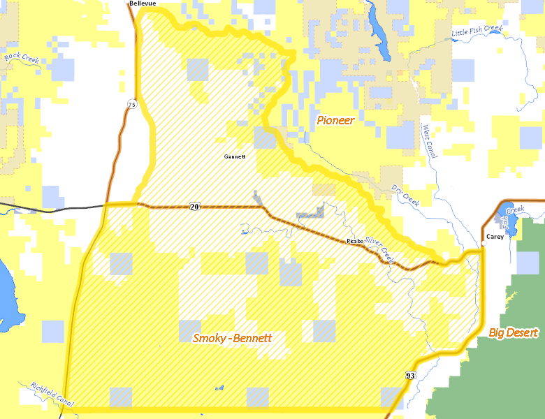Map of Hunt Area