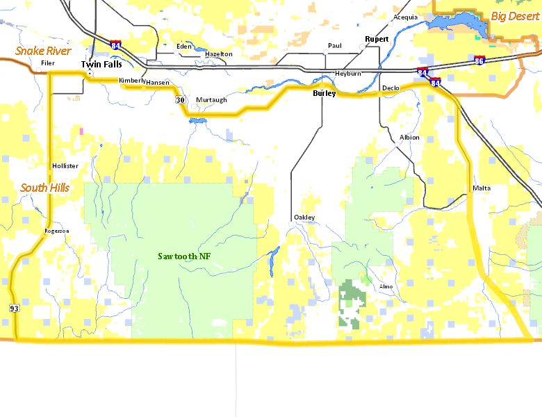 Map of Hunt Area