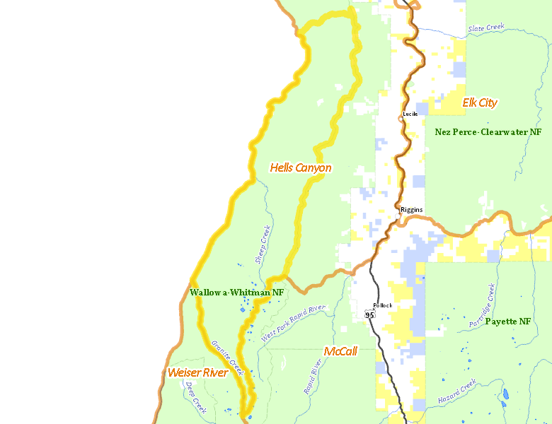 Map of Hunt Area