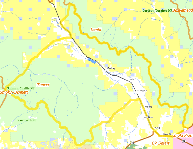 Map of Hunt Area