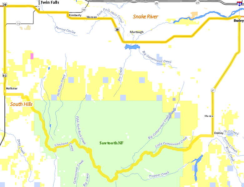 Map of Hunt Area