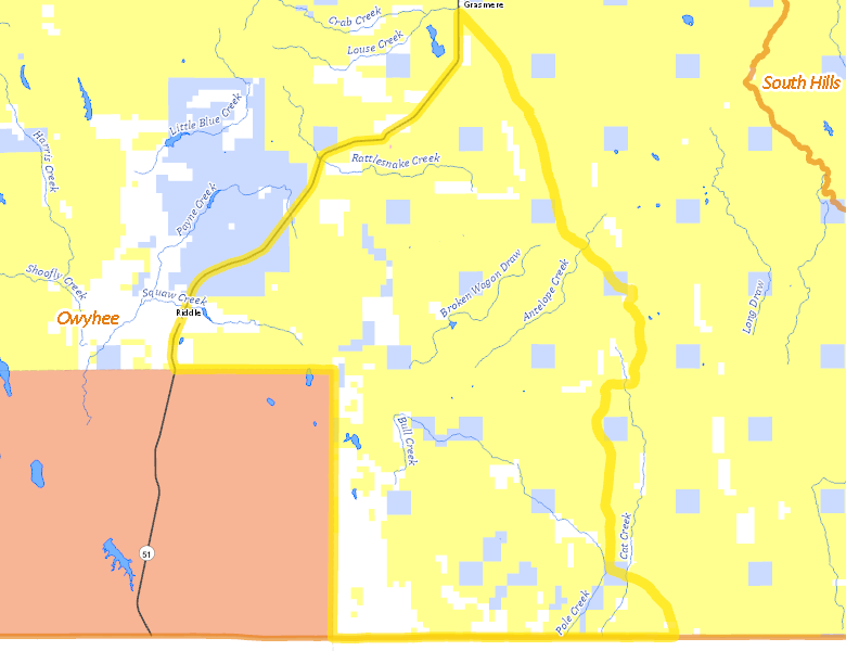 Map of Hunt Area