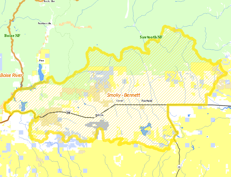 Map of Hunt Area