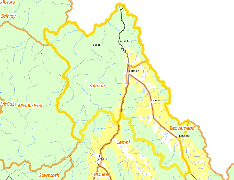 Map of Hunt Area