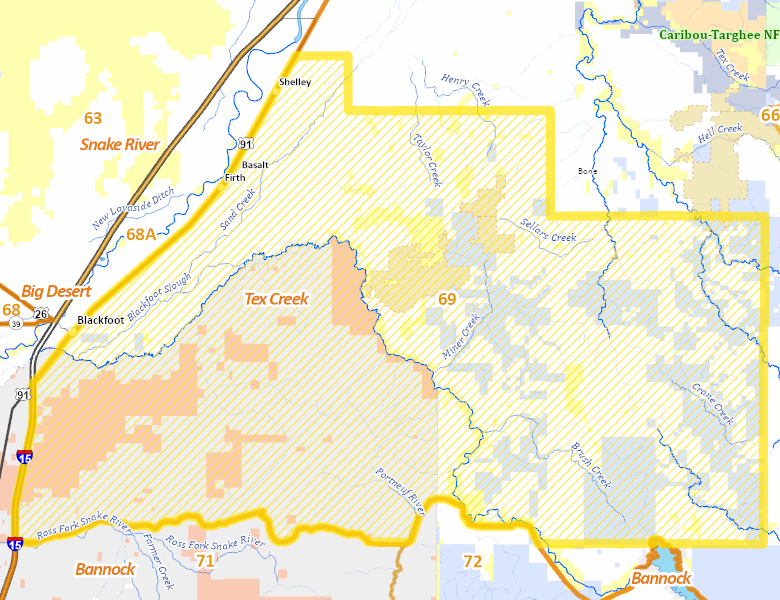 Map of Hunt Area