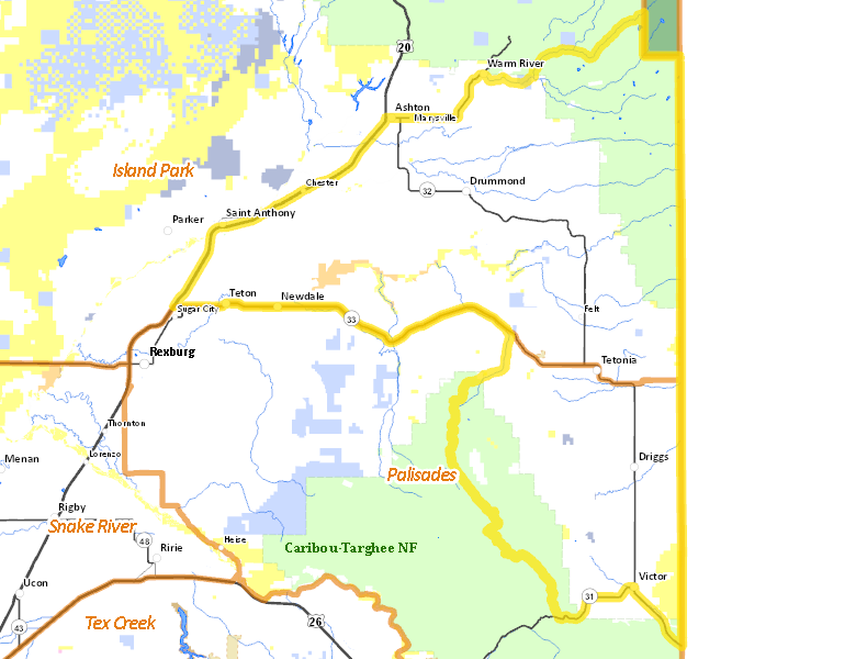 Map of Hunt Area