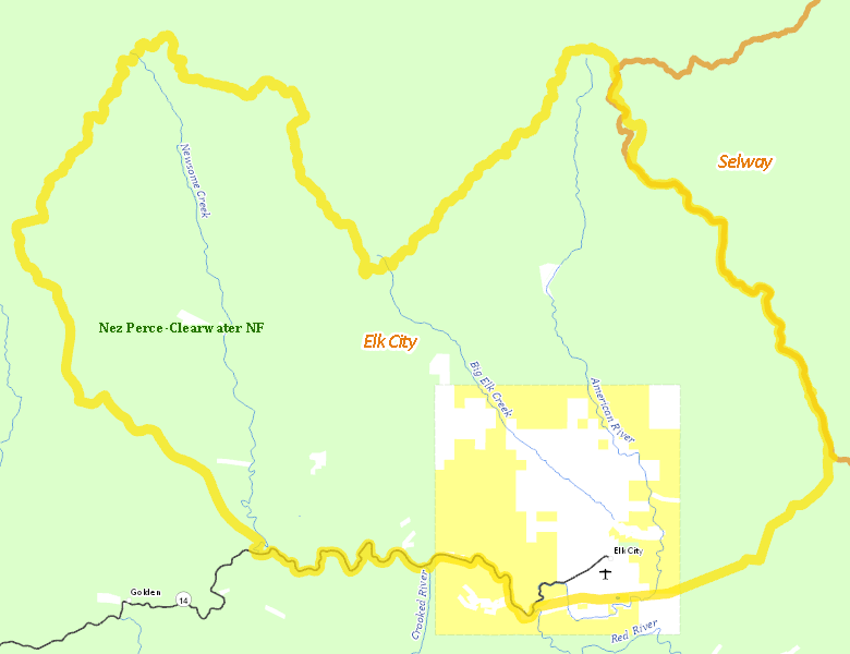 Map of Hunt Area