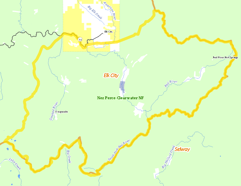 Map of Hunt Area