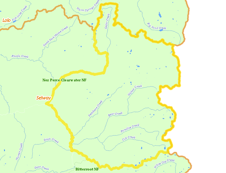 Map of Hunt Area