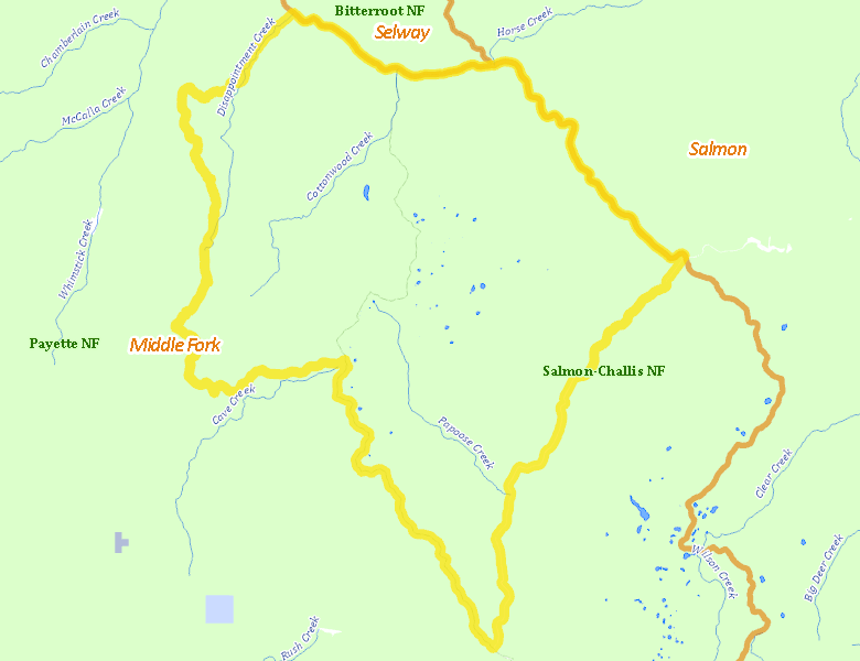 Map of Hunt Area