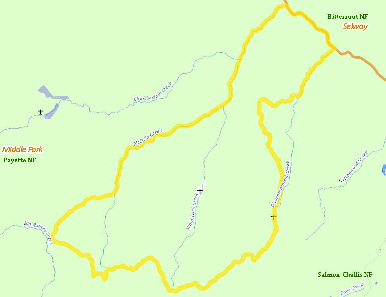 Map of Hunt Area