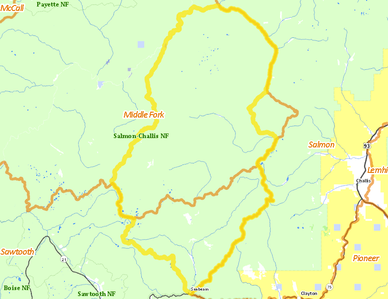 Map of Hunt Area