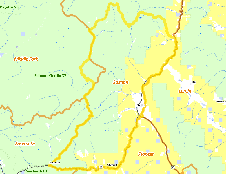 Map of Hunt Area