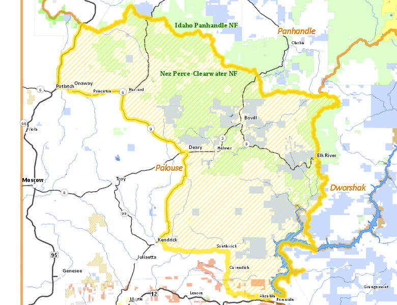 Map of Hunt Area