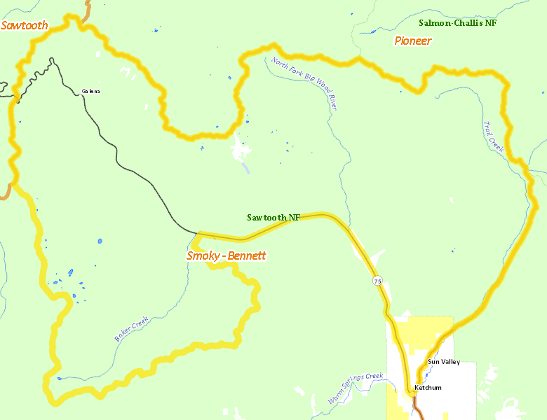Map of Hunt Area