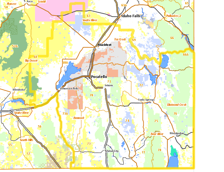 Map of Hunt Area
