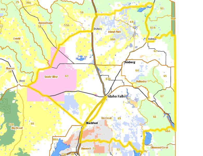 Map of Hunt Area