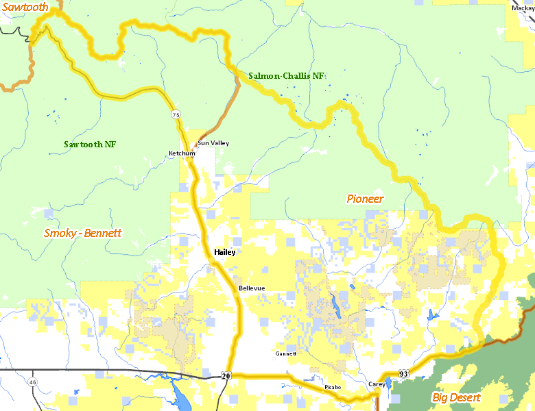 Map of Hunt Area
