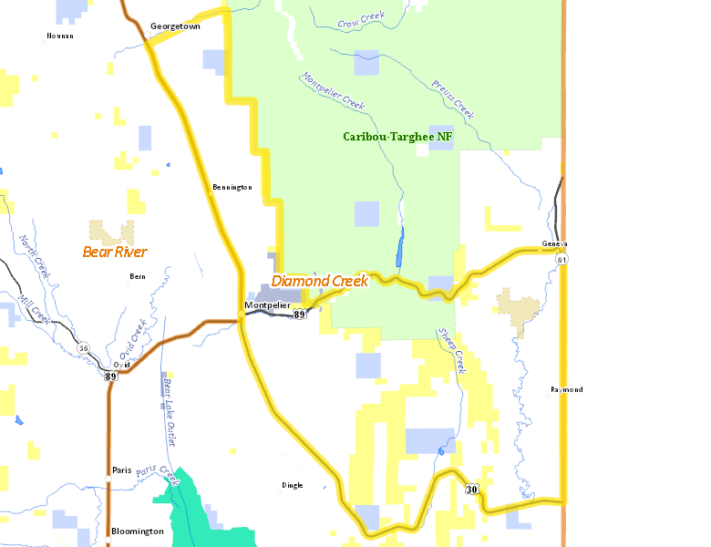 Map of Hunt Area