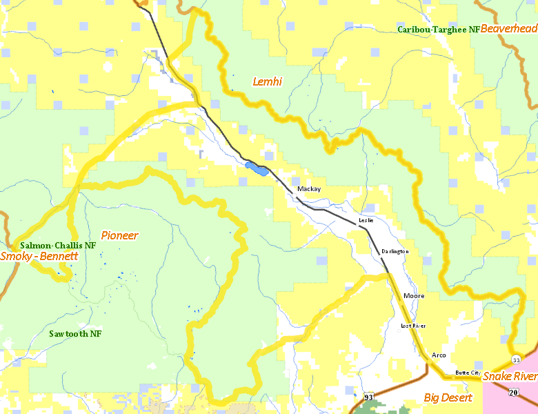 Map of Hunt Area