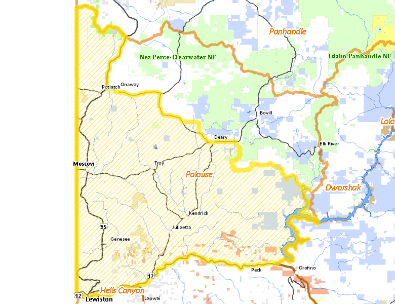 Map of Hunt Area